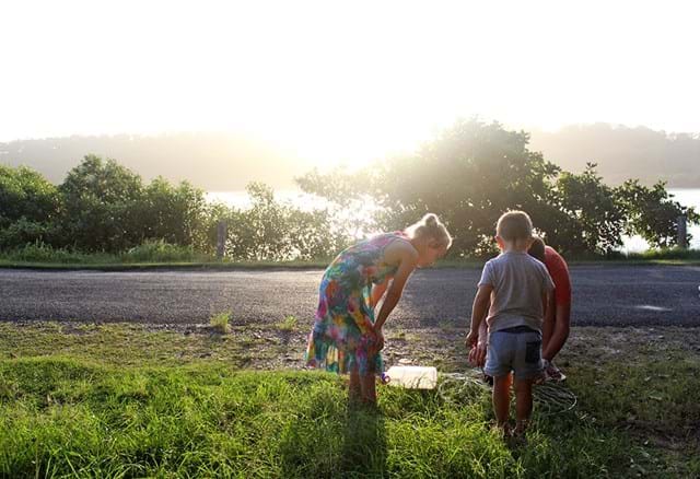 Crab pots being prepared for dinner tonight